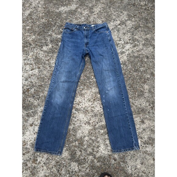 Vintage Levi's 505 Regular Fit Straight Leg Jeans Size 34x36 100% Cotton - Picture 1 of 5